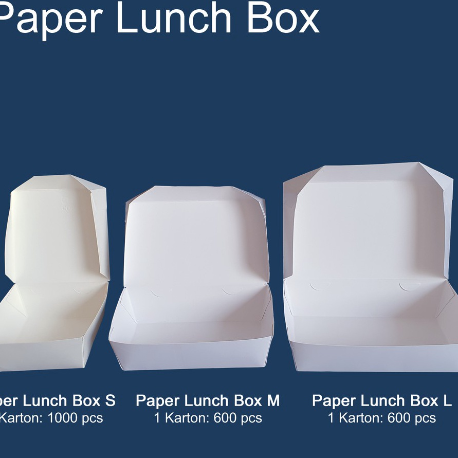 

Termurah Paper Lunch Box L Kotak Makan Kertas Ukuran L