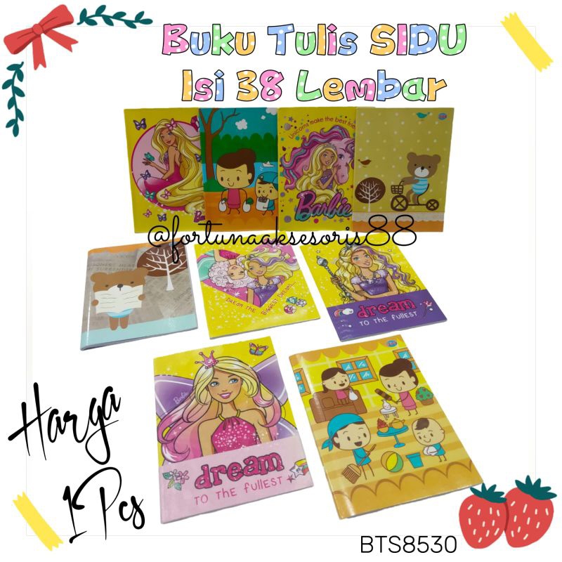 

BUKU TULIS SIDU 38 LEMBAR & 58 LEMBAR / BUKU TULIS FANCY / BUKU TULIS SEKOLAH / BUKU TULIS KARAKTER NOTEBOOK STUDENT STATIONERY / BTS853045