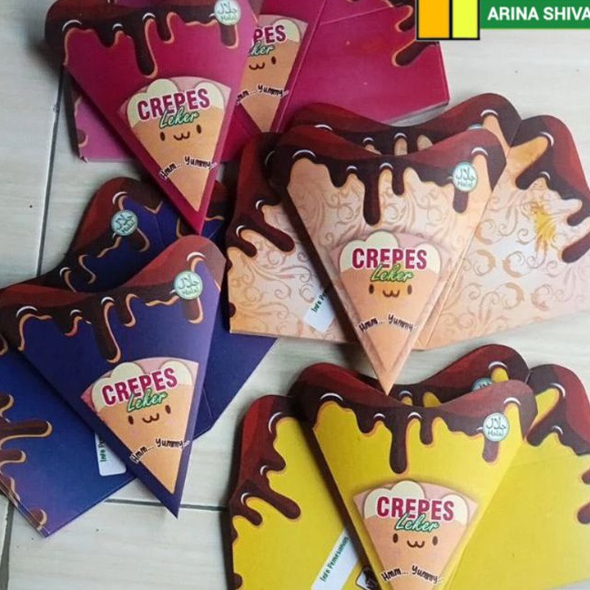 

FG2 2 LEMBAR KEMASAN CREPES LIPAT JUMBO PAPER CRAFT KARTON SUPER QUALITY KERTAS LEKER KREPES CRISPY HIGH QUALITY BOX LEKKER WAFFLE CROFFLE MURAH PRODUK TERBARU CENTRAL JAYA ABADI 1992