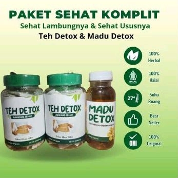 

BUNDLING 2 BOTOL TEH FREE MADU DETOX