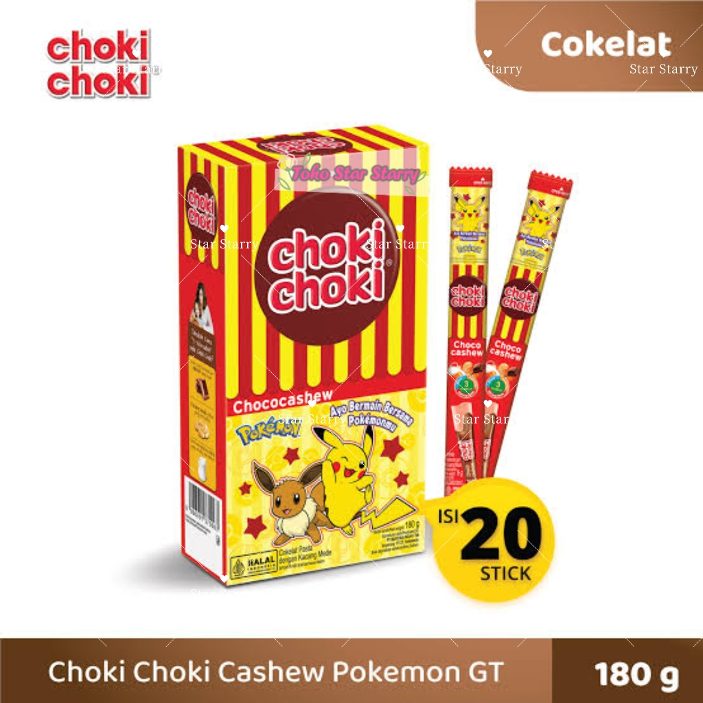 

[Per Pack] CHOKI CHOKI chochocashew isi 20pcs @9gram - (HARGA PER BOX)| 1 BOX ISI 20 BUNGKUS MAYORA ROMA Snack Viral Halal MUI