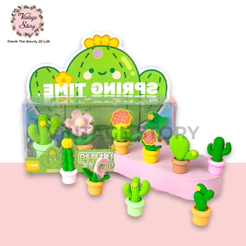 

Penghapus Anak Bentuk Pohon Kaktus Eraser Alat Atk Lucu 1 Set Isi 4 Motif Hadiah Ulang Tahun