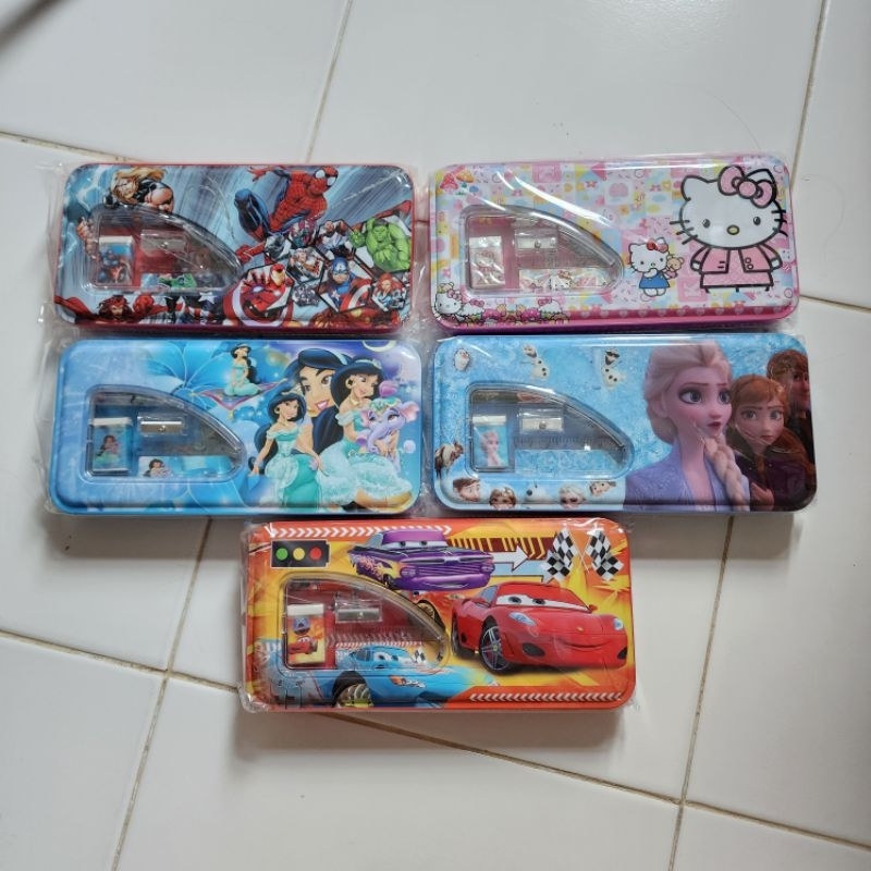 

Kotak Pensil/ Tempat Pensil/ Pencil Case Kaleng Set Besar Fancy CC-32