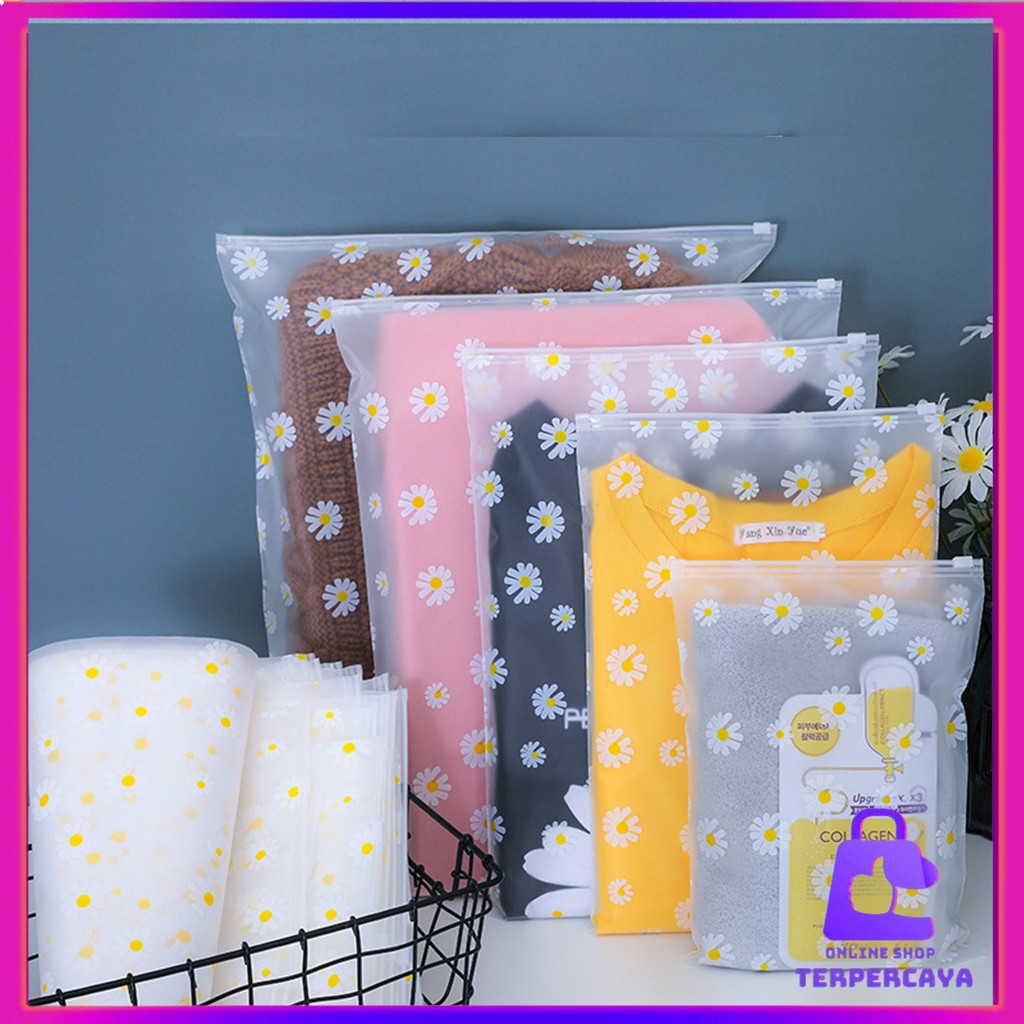 OST Ziplock Karakter Travel Pouch Serbaguna Polos Zipper Motif Packaging Storage Bag Tas Penyimpanan