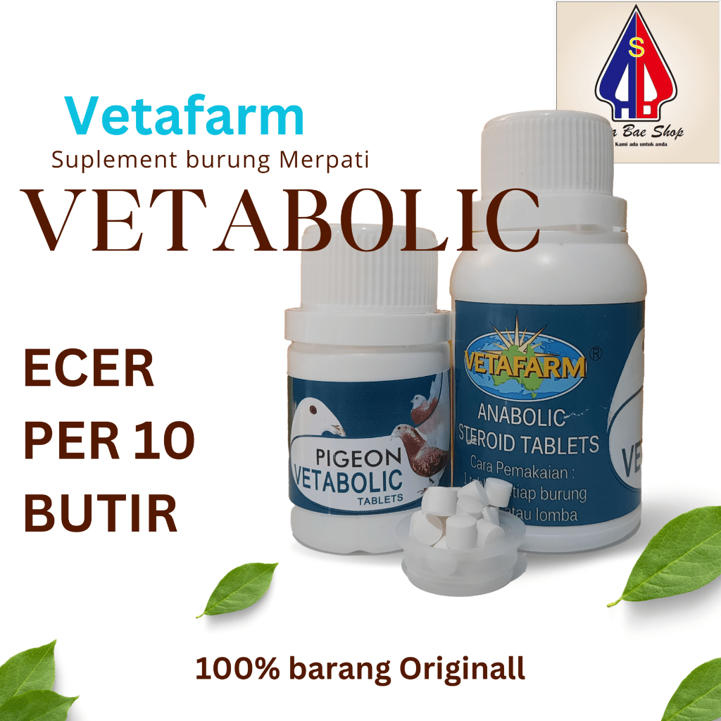 Vetabolic vetafarm jual per 10 Tablet / butir  asli original