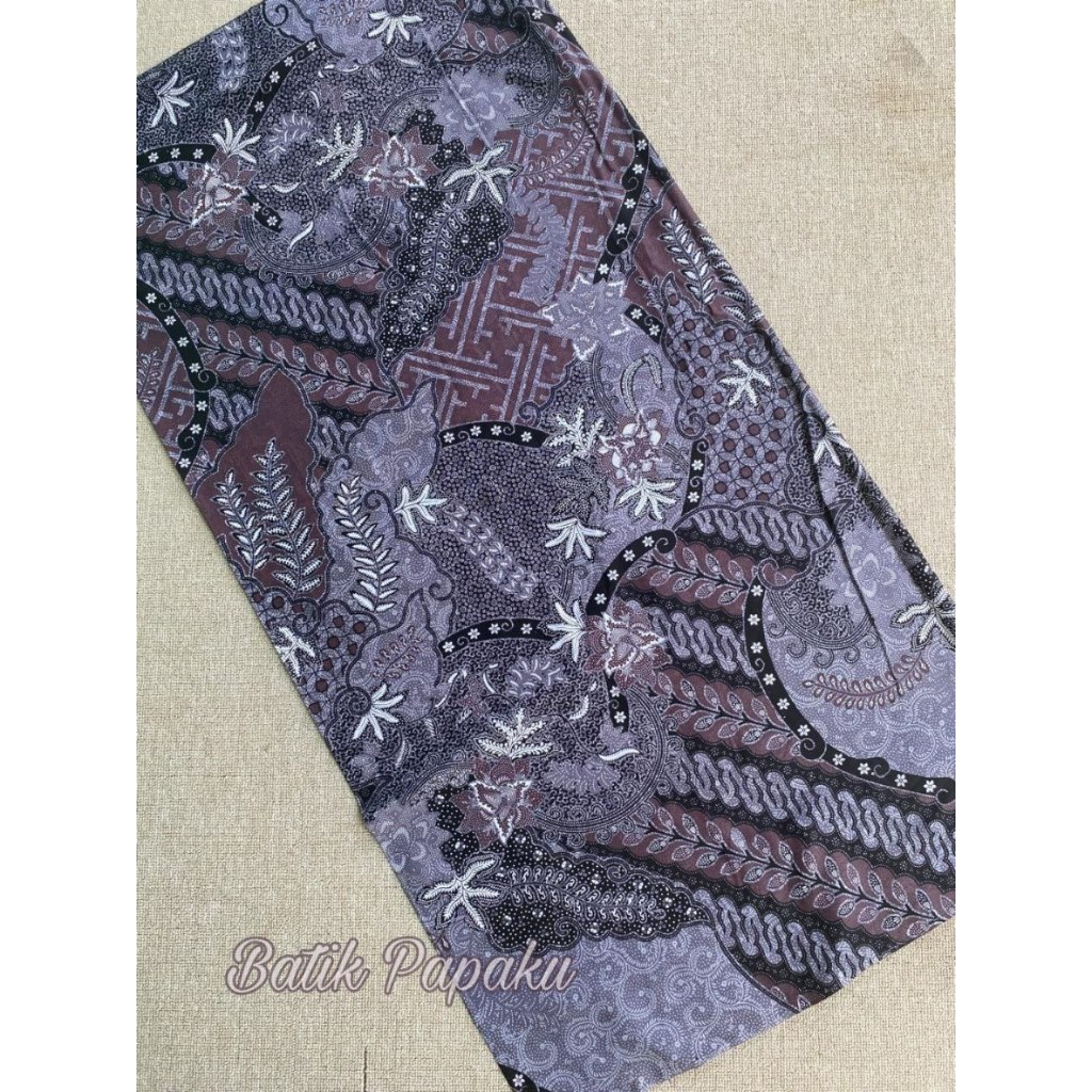 Kain Batik Katun Premium Seragam Bridesmaid Warna Ungu Mauve