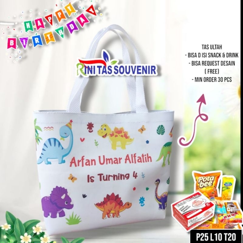 

TAS SOUVENIR ULANG TAHUN TAS ULANG TAHUN BAHAN IMITASI WATERPROOF TAS ULTAH PREMIUM