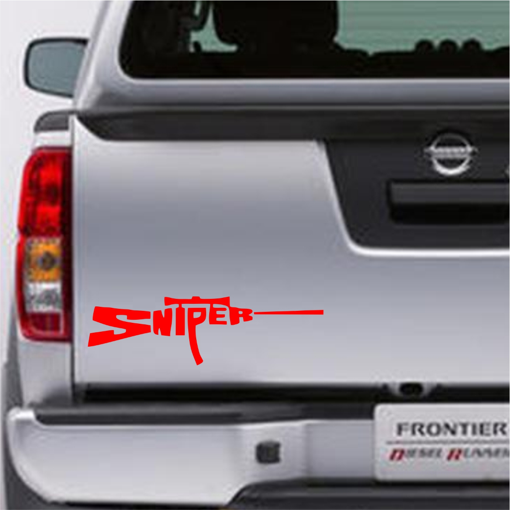 CUTTING STICKER MOBIL SNIPER STIKER BAGASI MOBIL KEREN BERKUALITAS