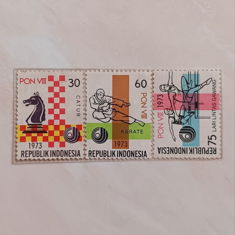 

(AC) Perangko Indonesia 1973 PON VIII Set Lengkap 3 pcs Mint
