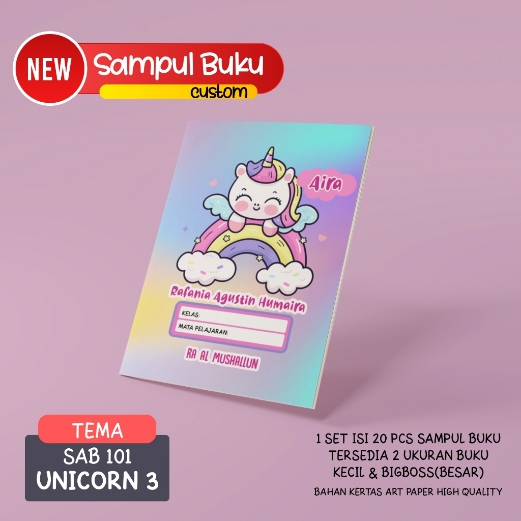 

SAMPUL BUKU ANAK CUSTOM ISI 20 pcs (PART 3= 101-150)/ COVER BUKU / BUKU TULIS / CINNAMOROLL / KUROMI / POKEMON / GRENINJA / MINECRAFT / BLACKPINK