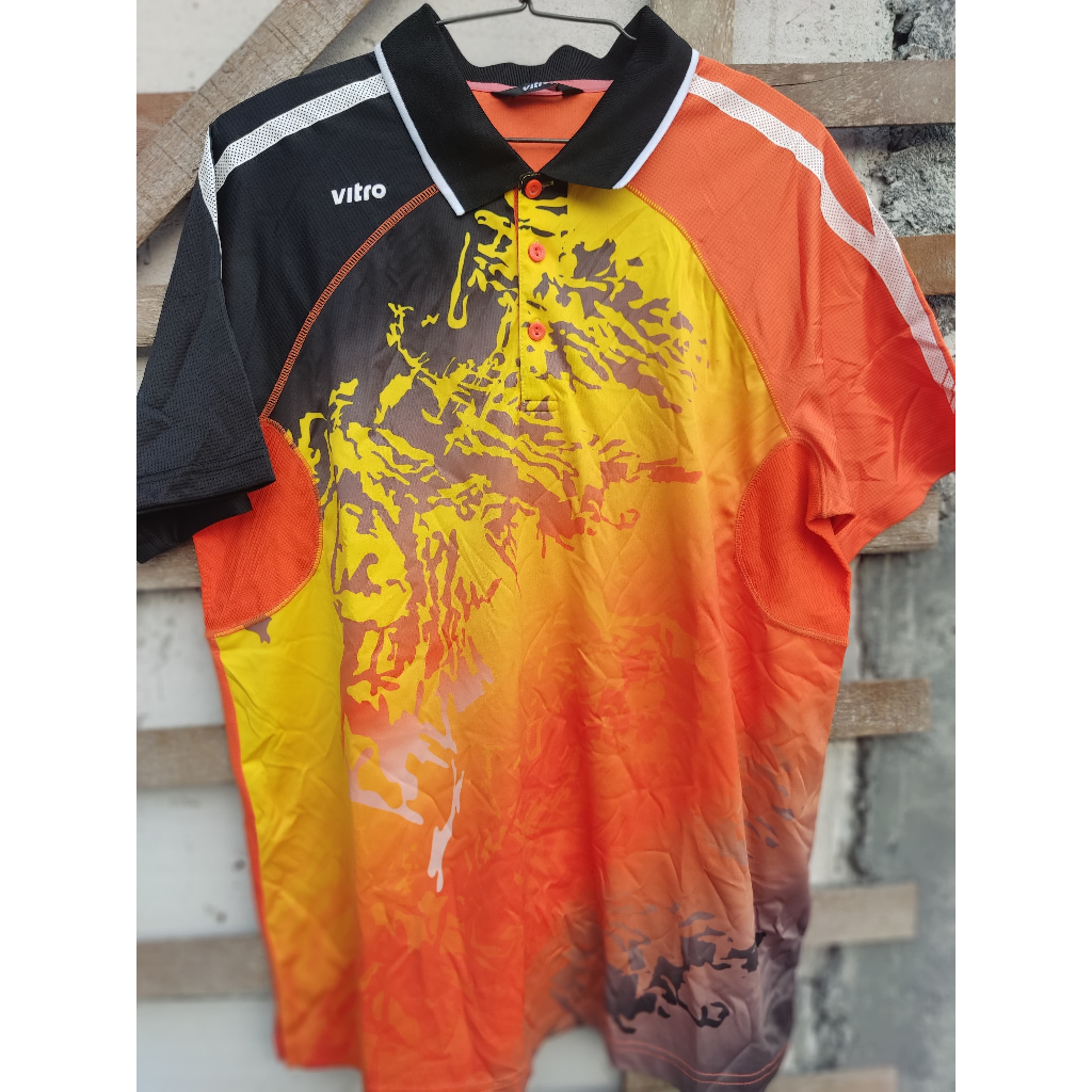 Kaos Kerah Vitro Full Print Second/Preloved