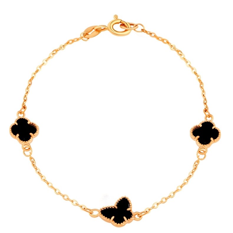 Gelang Emas Black Clover Butterfly Gold 17K