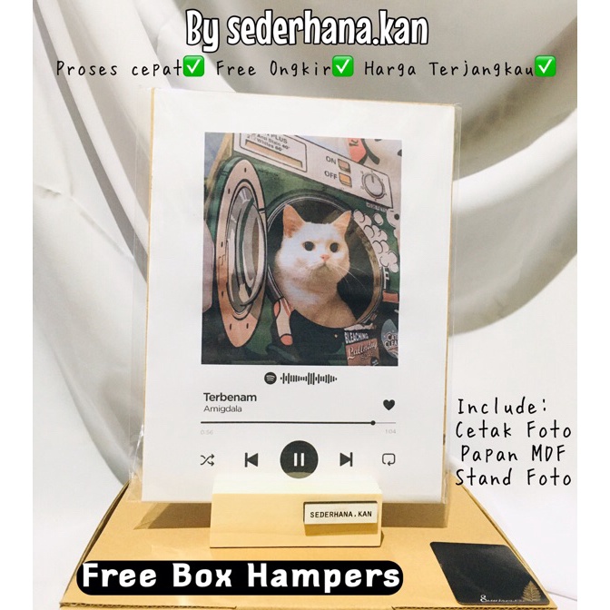 

Termurah NEW Gift Foto Stand With Spotify Bisa Di SCAN CODE SPOTIFY GIFTBOXHADIAHBySederhanakan