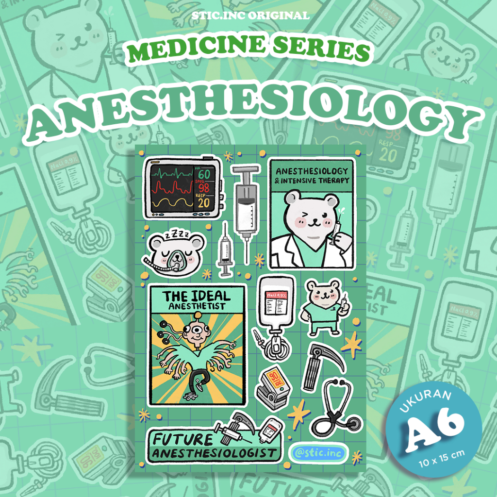 

Anesthesiology - Stic.Inc Med Series - Stickersheet A6