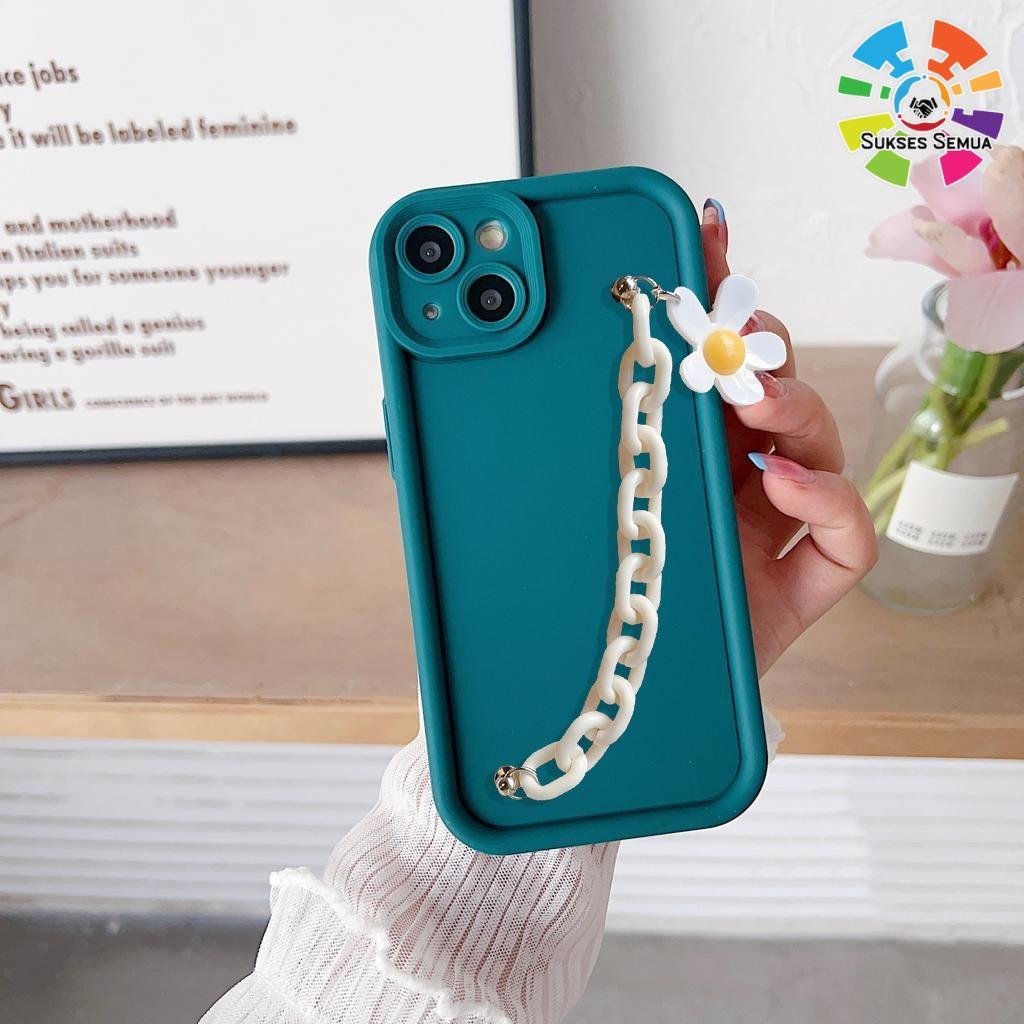 Gc94 Case Casing Silikon Matte Rose Daisy Chain Grip - Casing Hp Compatible For Iphone 12 12 Pro 12 