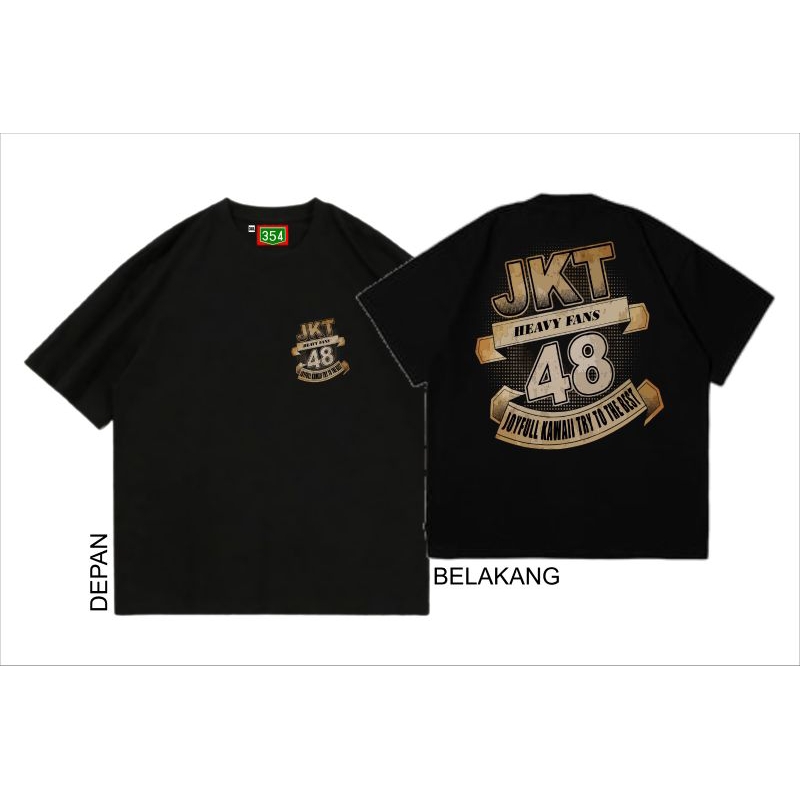 T-shirt JKT48 - HEAVY FANS | KAOS STREETWEAR | Tshirt BAND pria wanita dewasa anak cotton 24s 30s co