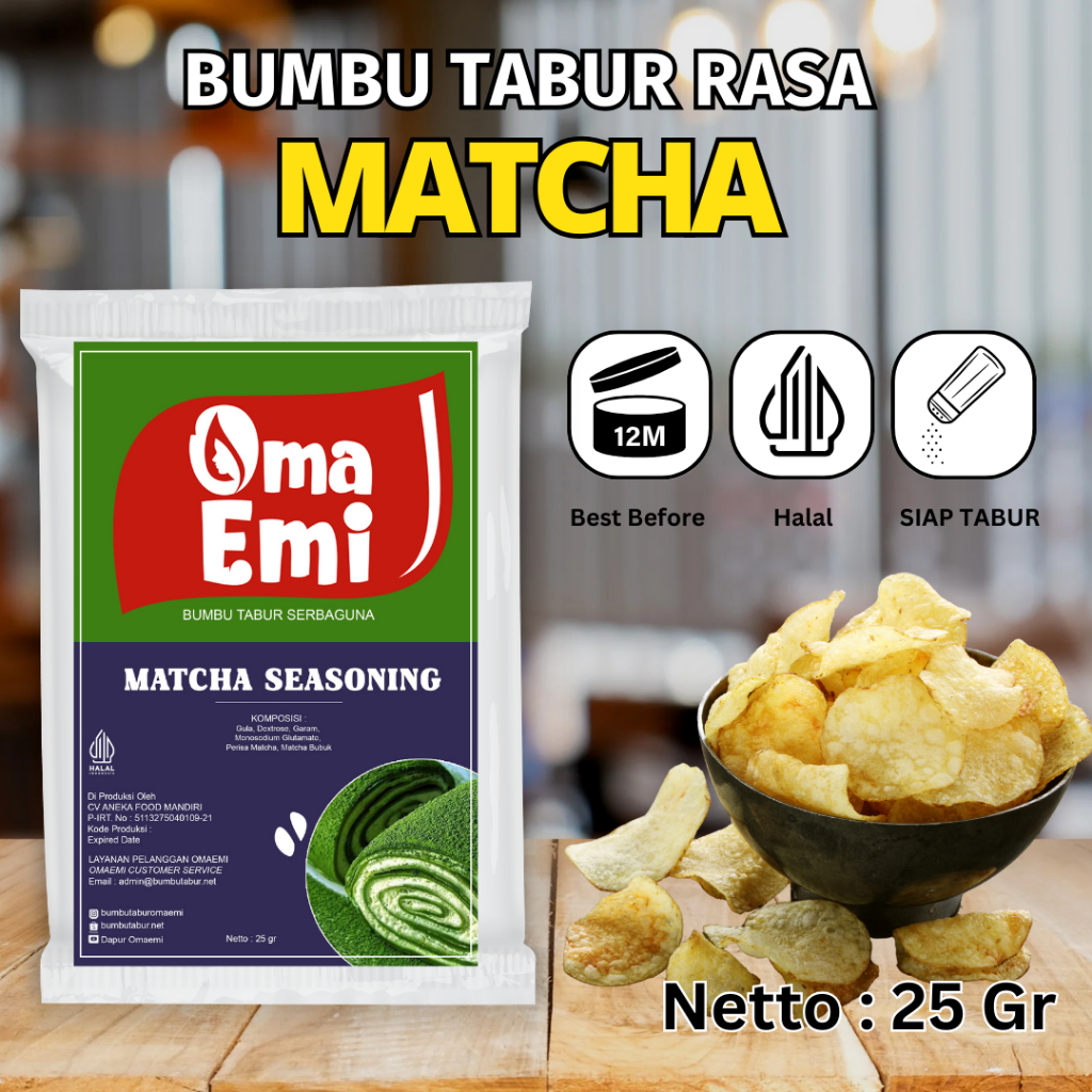 

Bumbu Tabur MATCHA SEASONING/MATCHA 25gr FOOD GRADE