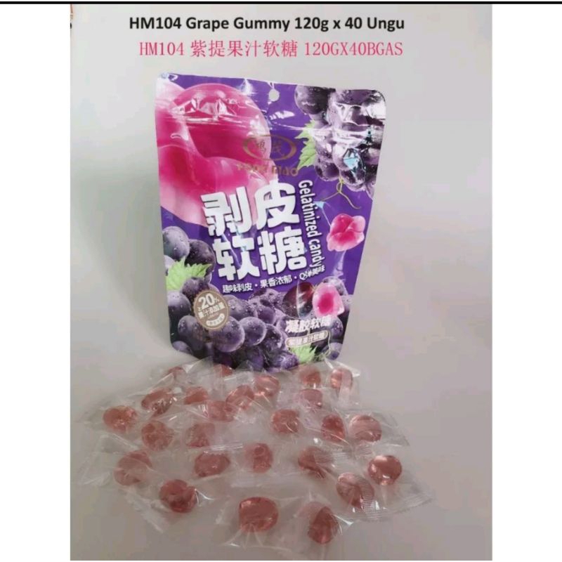 

Hongmao candy soft aneka buah/gelatinized candy 120 gr