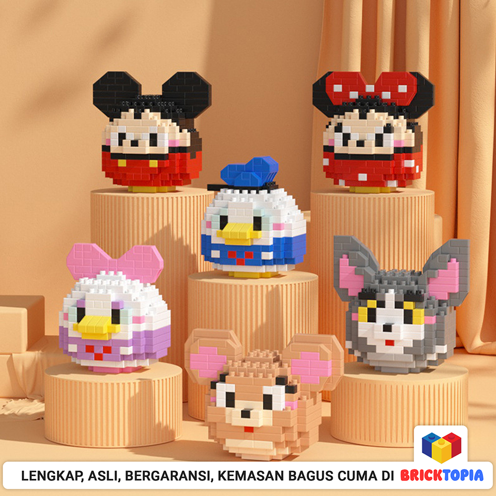 Bergaransi Nano Block Mini Brick Mainan DIY Balok Susun Edukasi Egg Telur Hadiah Spongebob Sanrio