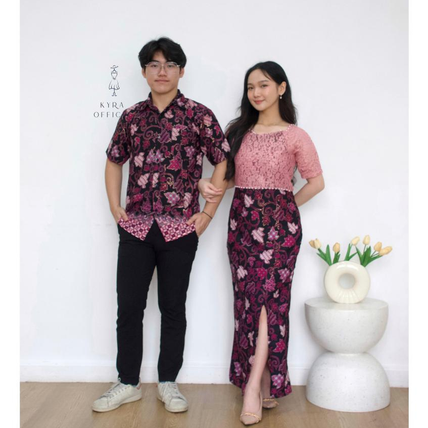 [ KYRA ] DRESS ALENA BATIK (PREMIUM) / COUPLE BATIK / GAUN WANITA PREMIUM / DRESS KONDANGAN / DRESS 
