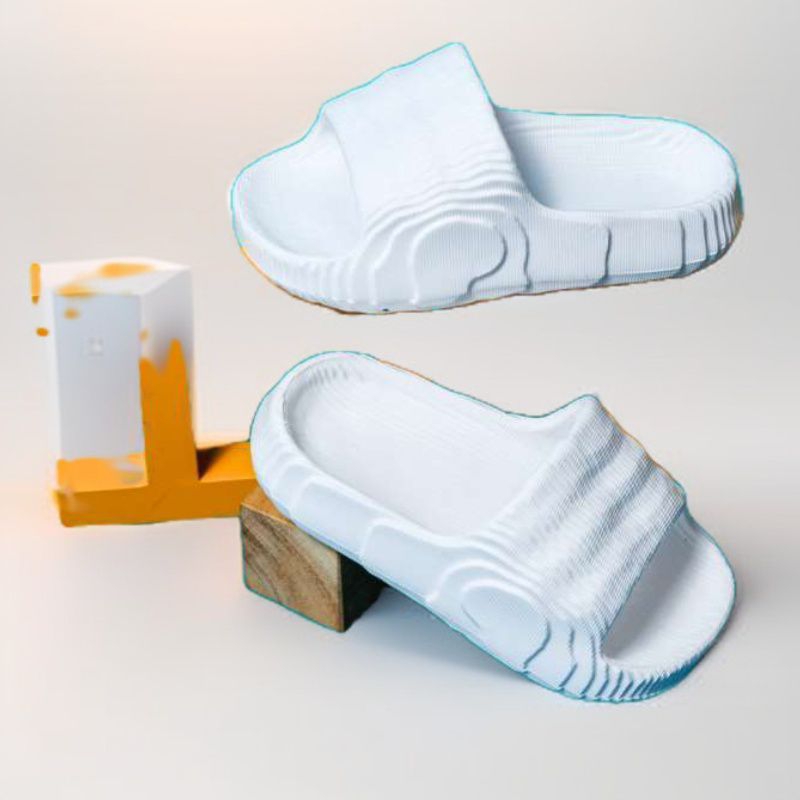 Sandal Karet Polos Putih Sandal Selop Wanita Sandal Karet Selop Putih