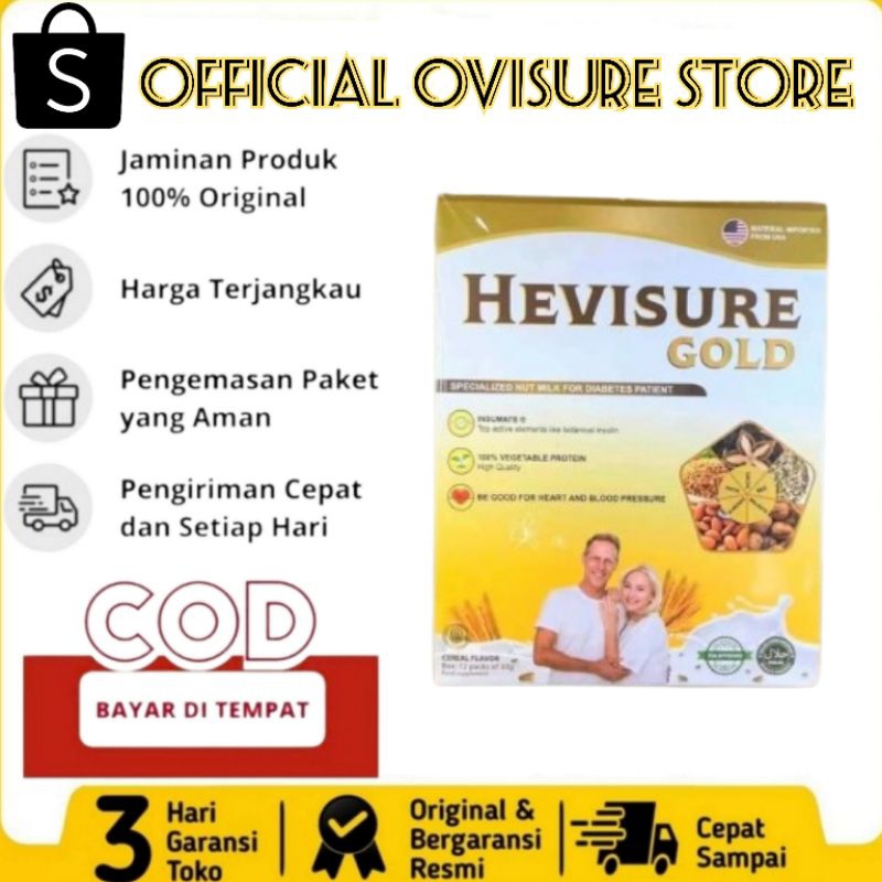 

HEVISURE GOLD MILK Susu Diabetes Dan Kencing Manis Original - Paket 1 Box