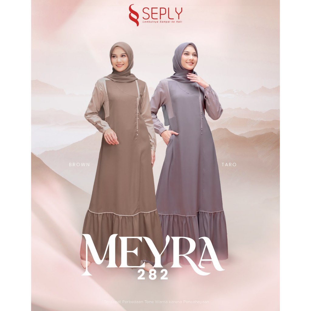 [COD] TERBARU GAMIS SEPLY MEYRA 282 TARO - BROWN | ORIGINAL