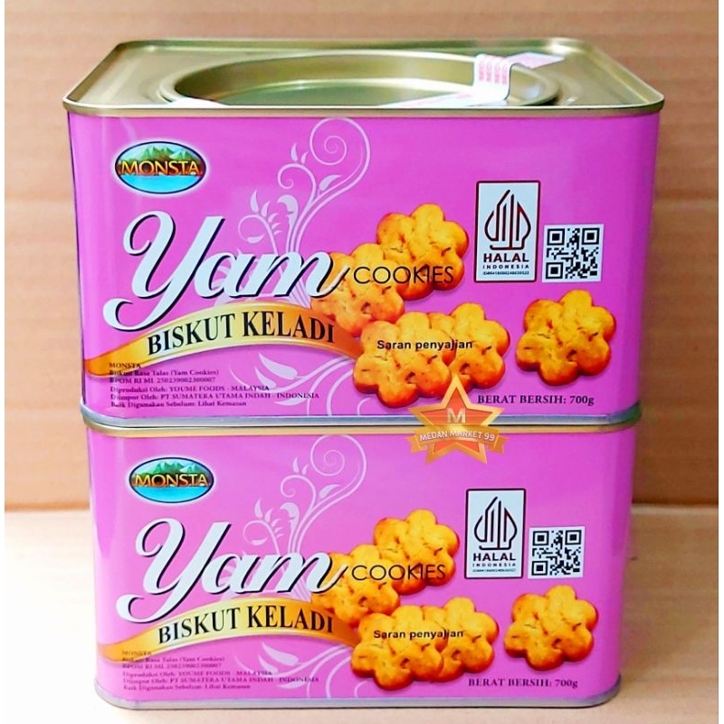 

MONSTA | YAM COOKIES 700gr | BISKUIT KELADI ASLI IMPORT | COOKIES | KELADI | YAM COOKIES | BISCUIT | MONSTA YAM COOKIES