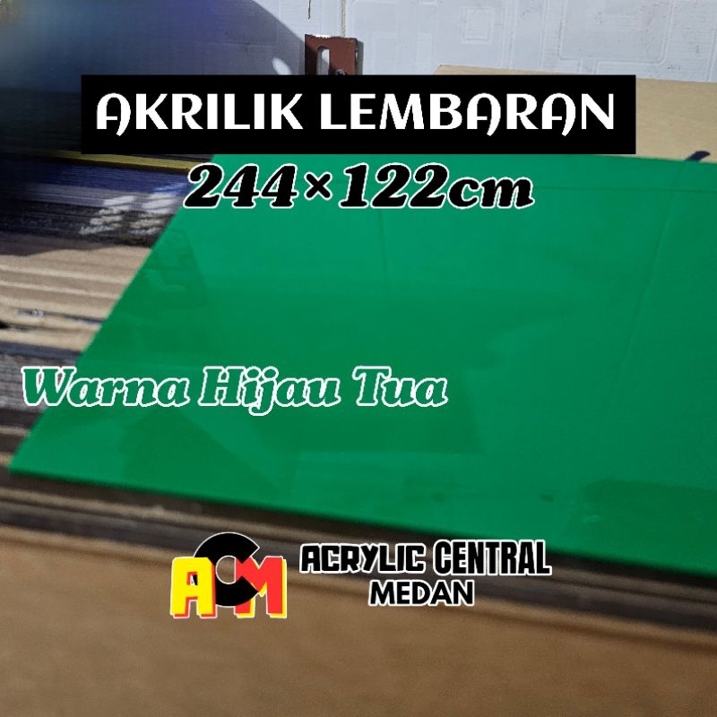 

Akrilik Lembaran HIJAU TUA 122 × 244 (Acrylic Sheet / Lembaran Akrilik)