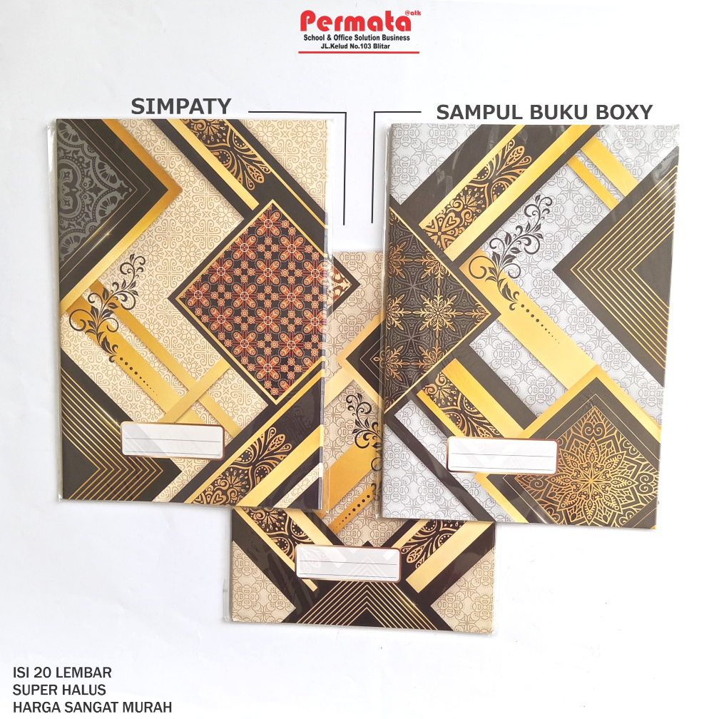 

[1PAK] ISI 20 LEMBAR Sampul Buku Boxy SIMPATY Batik Tradisional
