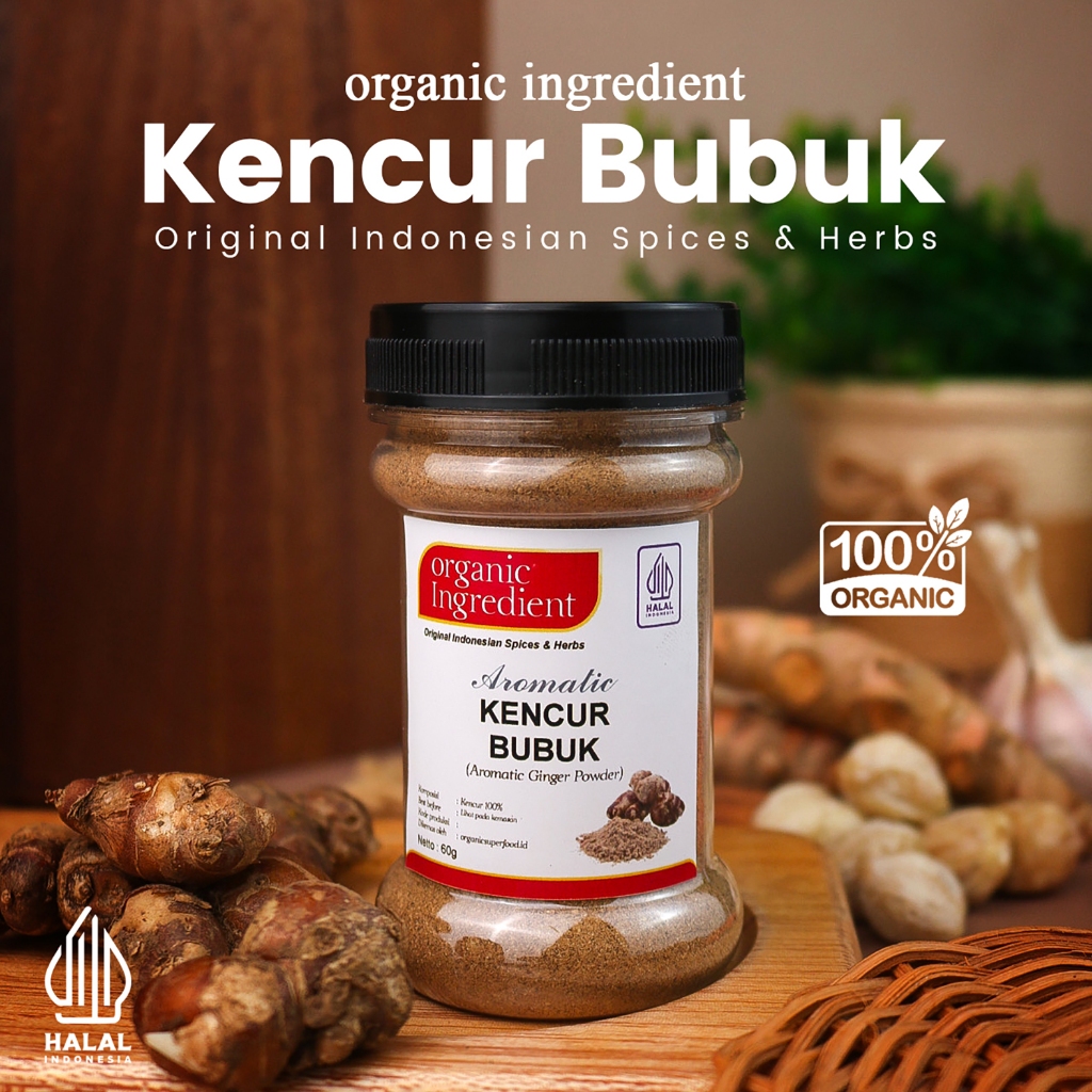 

Organic Ingredient Kencur Bubuk Original Rempah Indonesia Bumbu Dapur