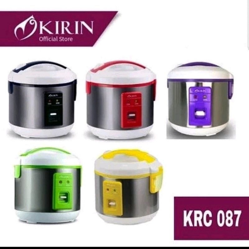 MAGIC COM KIRIN KRC-087 (1 LITER) rice cooker kirin stainless steel magic jar kirin stainless steel 