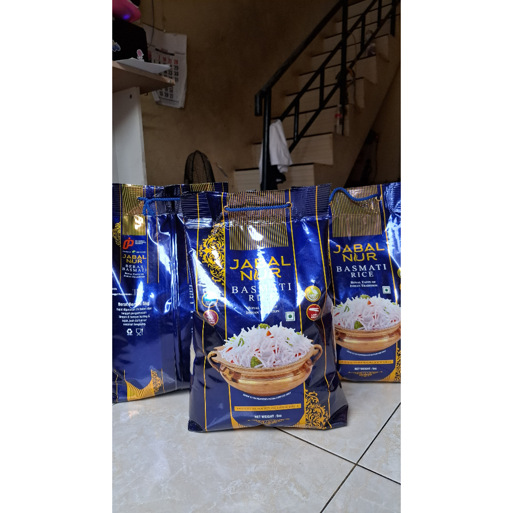 

Beras Basmati Jabal Nur - Basmati Sella 1121 Kemasan Asli 5KG