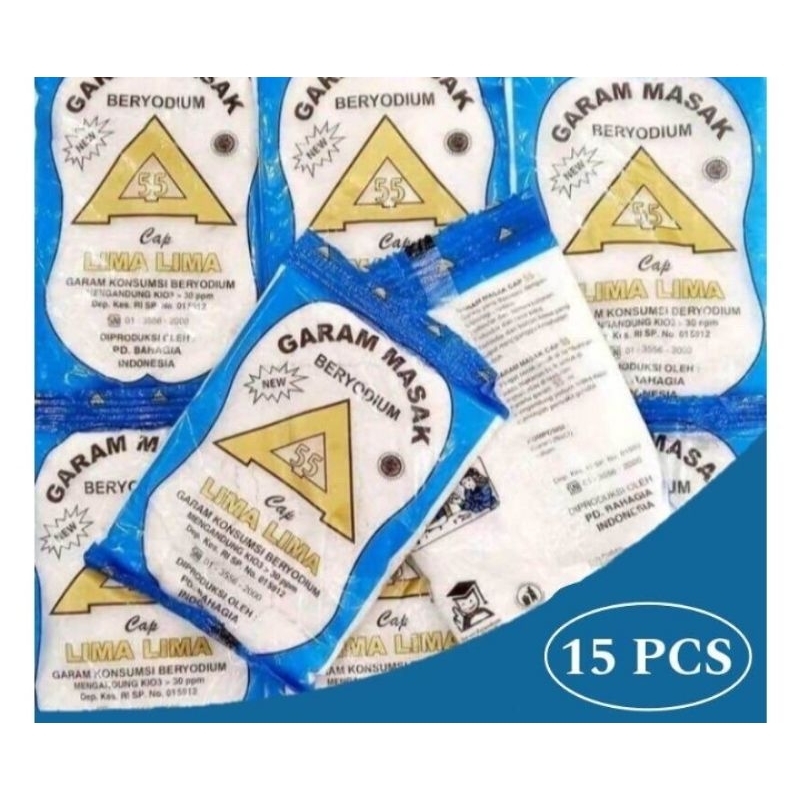 

Promo!! 15 Pcs Garam Halus Beryodium Kemasan 100gr