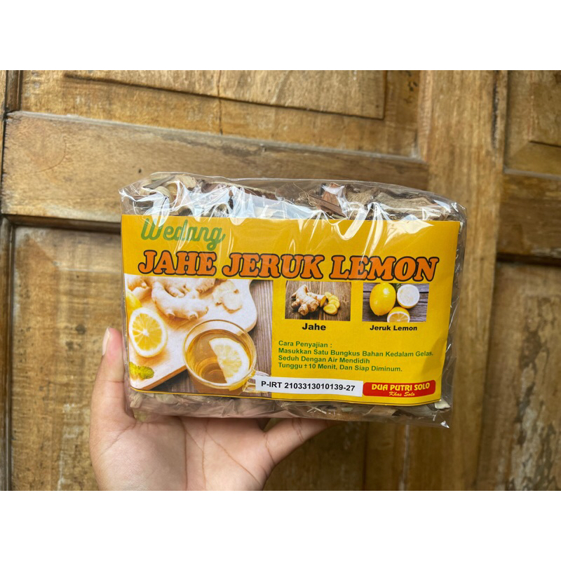 

(1pax/10bks) WEDANG REMPAH REMPAH JAHE JERUK LEMON GULA BATU ASLI SOLO