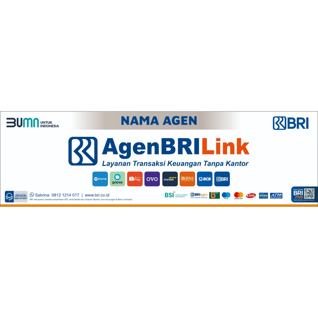 

STIKER VINYL MEJA AGEN BRILINK MODEL 13 ( CUSTOM NAMA KONTER )