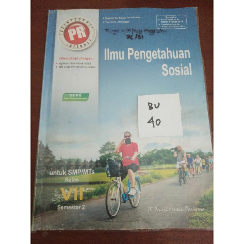 

ILMU PENGETAHUAN SOSIAL KELAS VII(BU40)