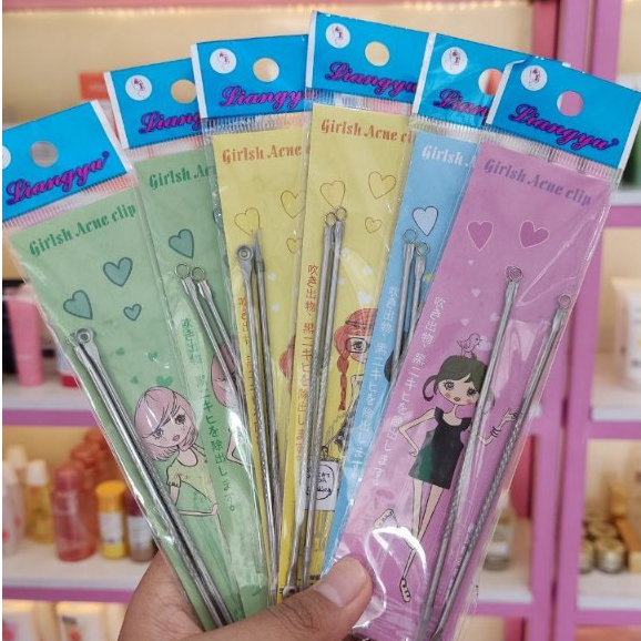 Pinset Alat Pembersih Jerawat | Alat Perawatan Wajah Untuk Mengangkat Jerawat & Komedo