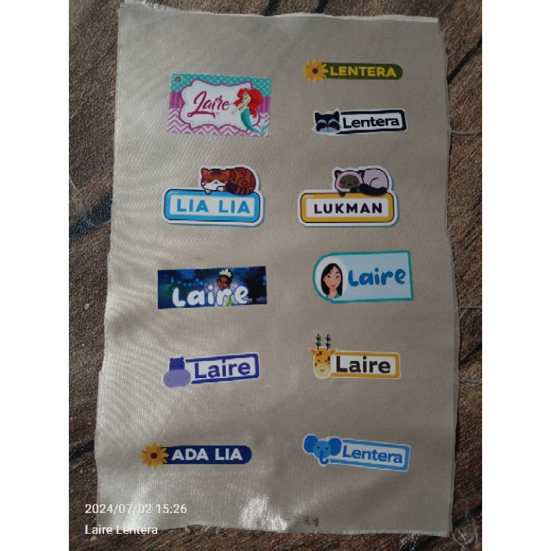 

STIKER SABLON NAMA ANAK