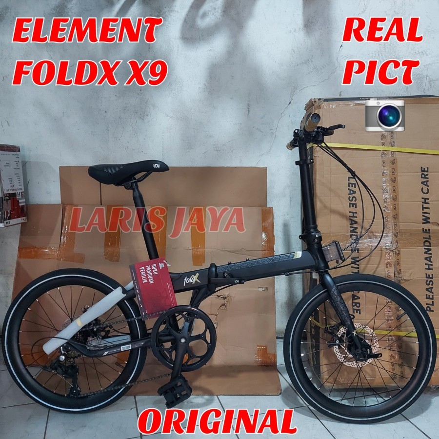 [ BONUS BELL ] SEPEDA LIPAT ELEMENT FOLDX X9 FRAME ALLOY , LIPAT 20 INCH (20X1⅜) ATAU SEPEDA LIPAT 2