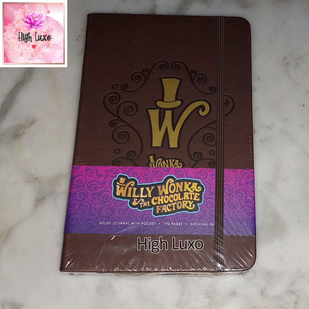

Buku Jurnal Willy Wonka The Chocolate Factory Ruled Journal With Pocket 192 Pages Archival Paper Hardcover Hard Cover Book IMPOR IMPORT ORIGINAL AUTHENTIC COKELAT DIARY DIARI NOTE CATATAN COOL KEREN CUTE English TEEN YOUNG ADULT NON Fiction Fantasy Fiksi