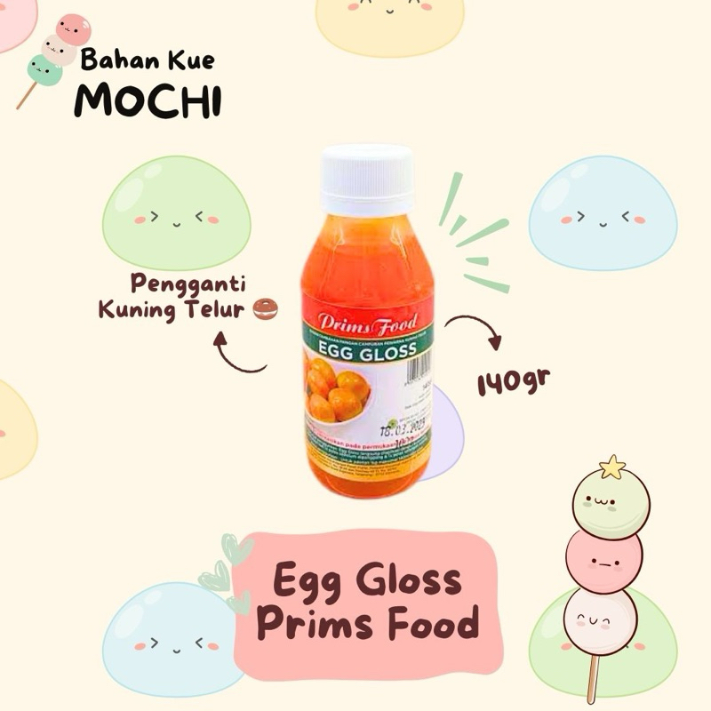 

Egg Gloss Prims Food / Pengkilat Kue / Pengganti Kuning Telur