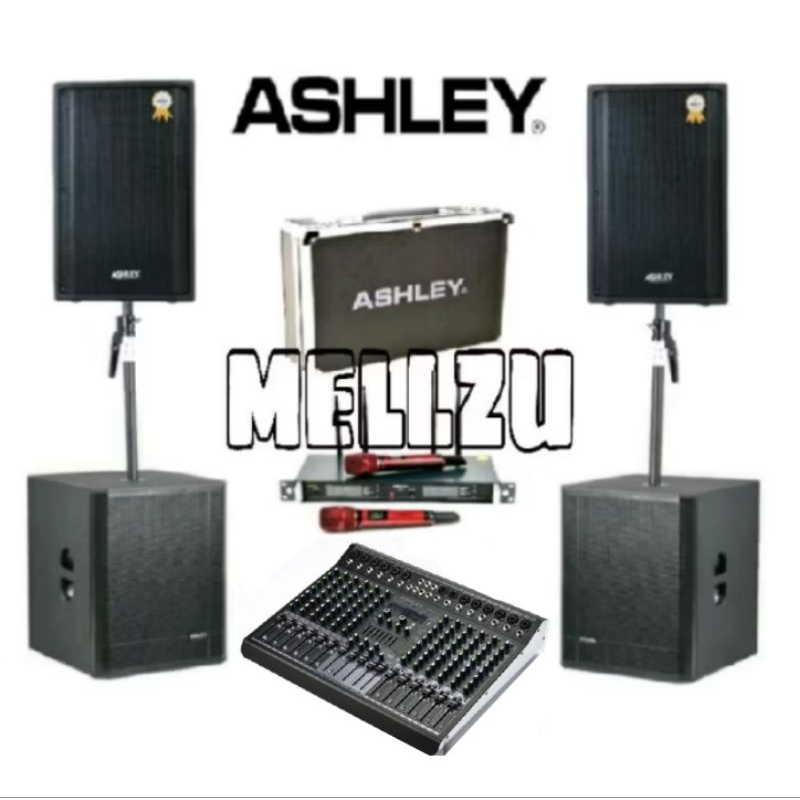 Paket SoundSystem Ashley YM 400P - 15 inch - Sub 18 inch Original - Top 2