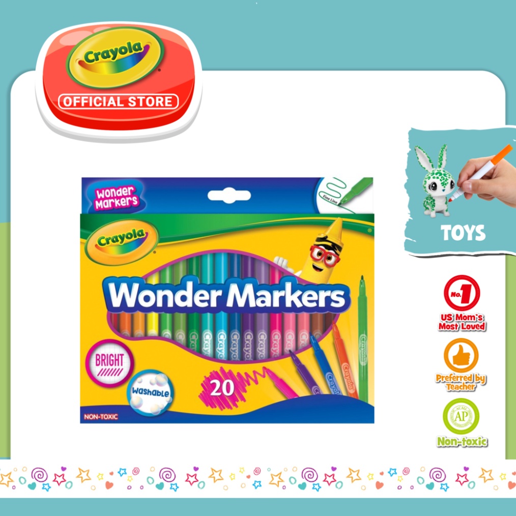 

Crayola 2ct Colors Wonder Markers KODE O3H8