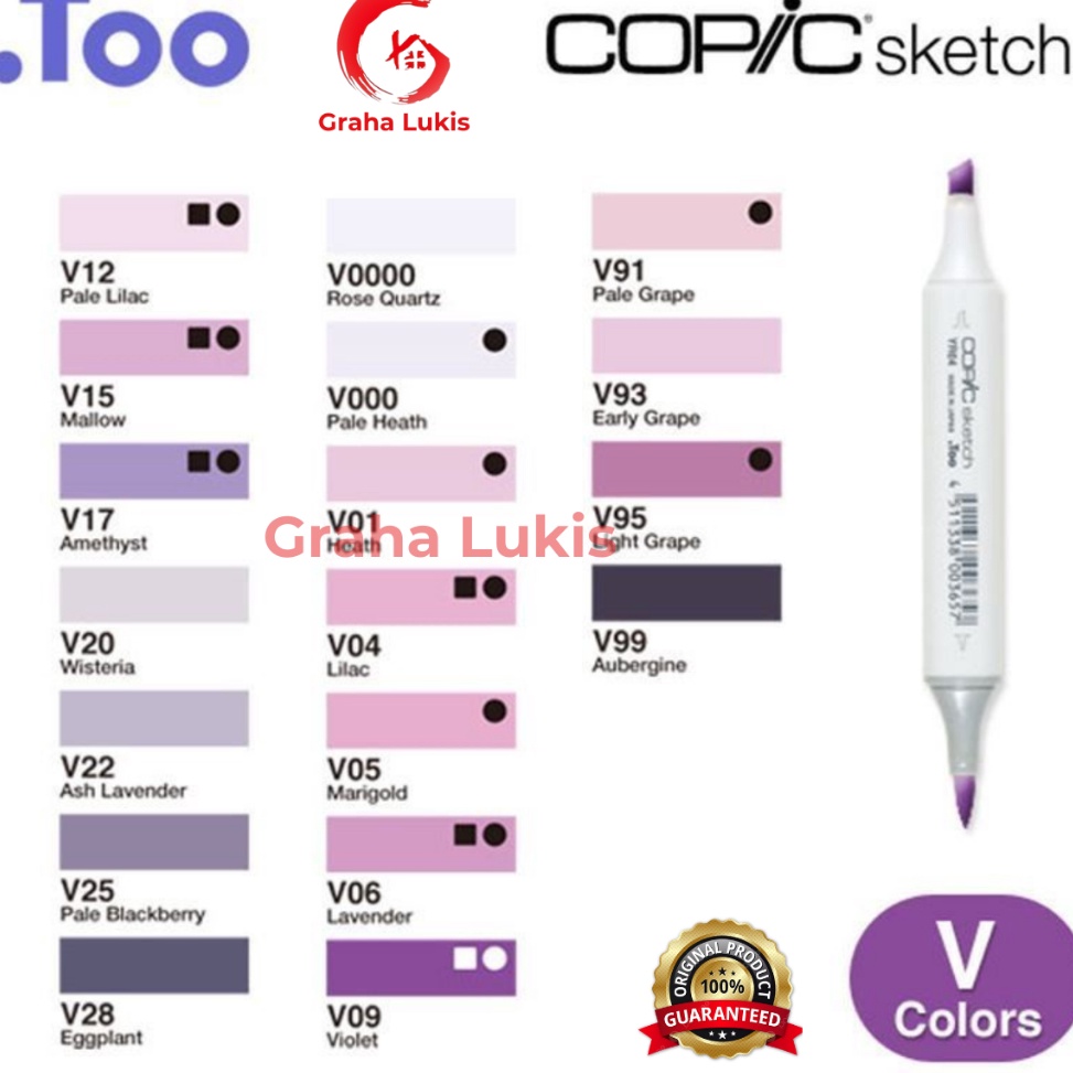 

COPIC SKETCH MARKER VARIAN V Violet KODE S7W3