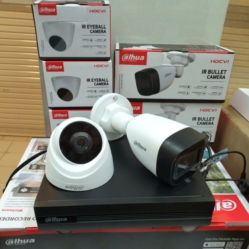 PAKET CCTV DAHUA 8 CHANNEL 5 KAMERA LENGKAP