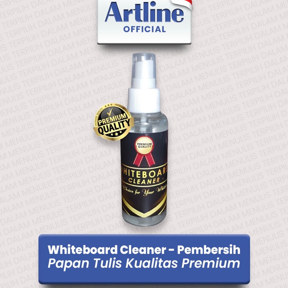 

Whiteboard Cleaner Premium Cairan Pembersih Papan Tulis Putih Premium 1 ml KODE D5C3