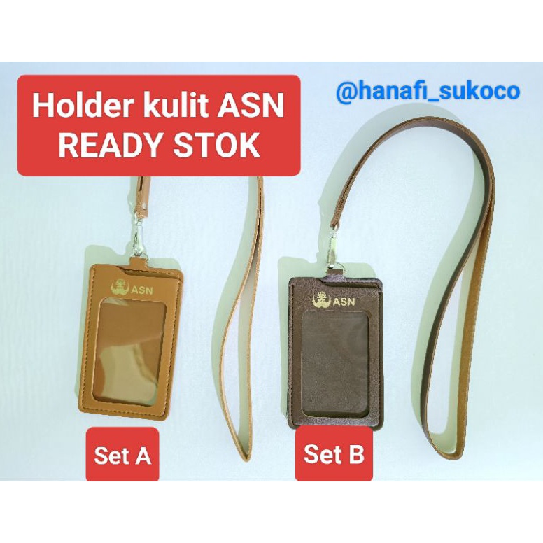 

ASN TALI Id Card Holder Kulit Premium satuan READY STOK Aparatur Sipil Negara KODE A5V7