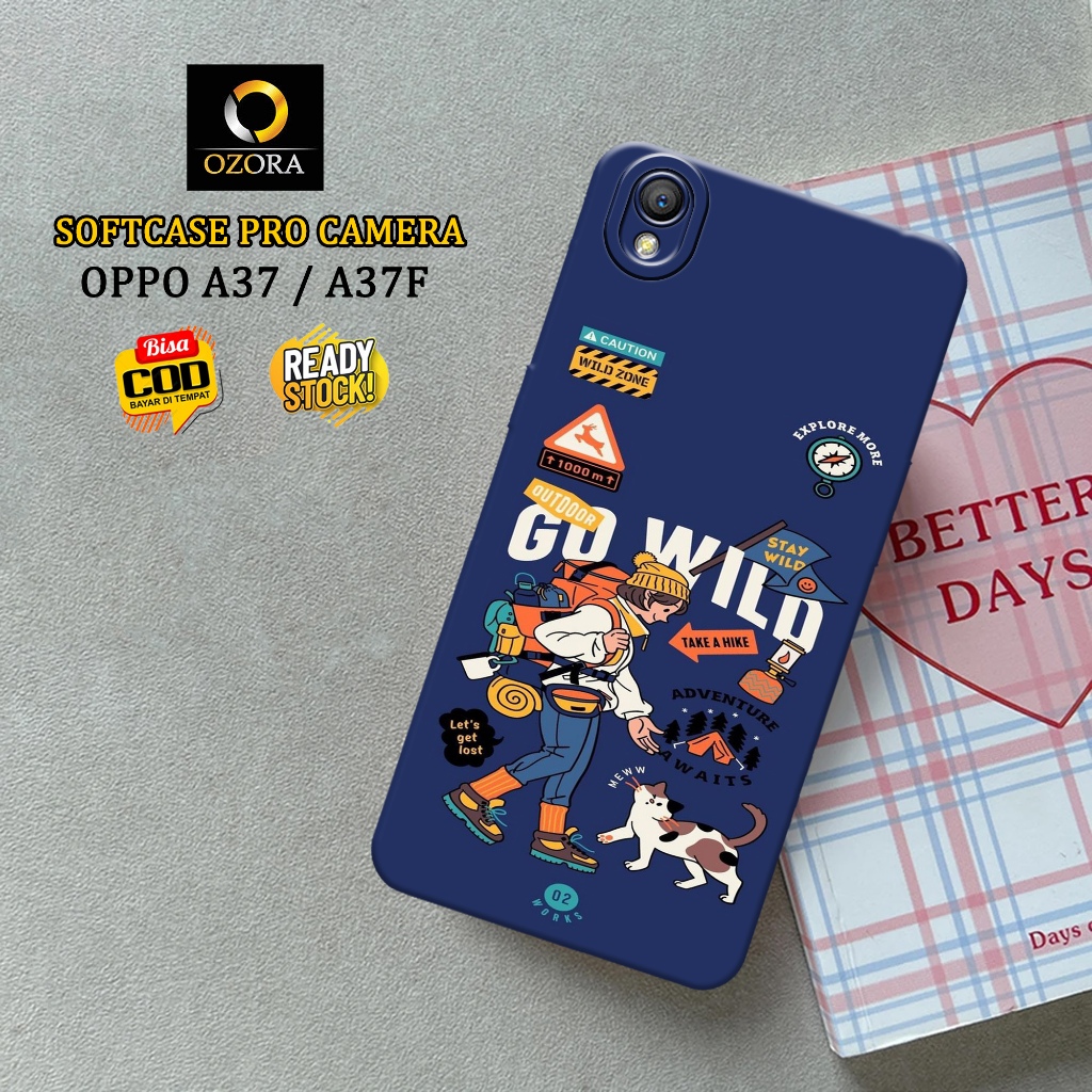 Case Oppo A37 / A37F Terbaru - OZORA - Aesthetic Case - Casing Hp Oppo A37 / A37F - Softcase Pro Cam
