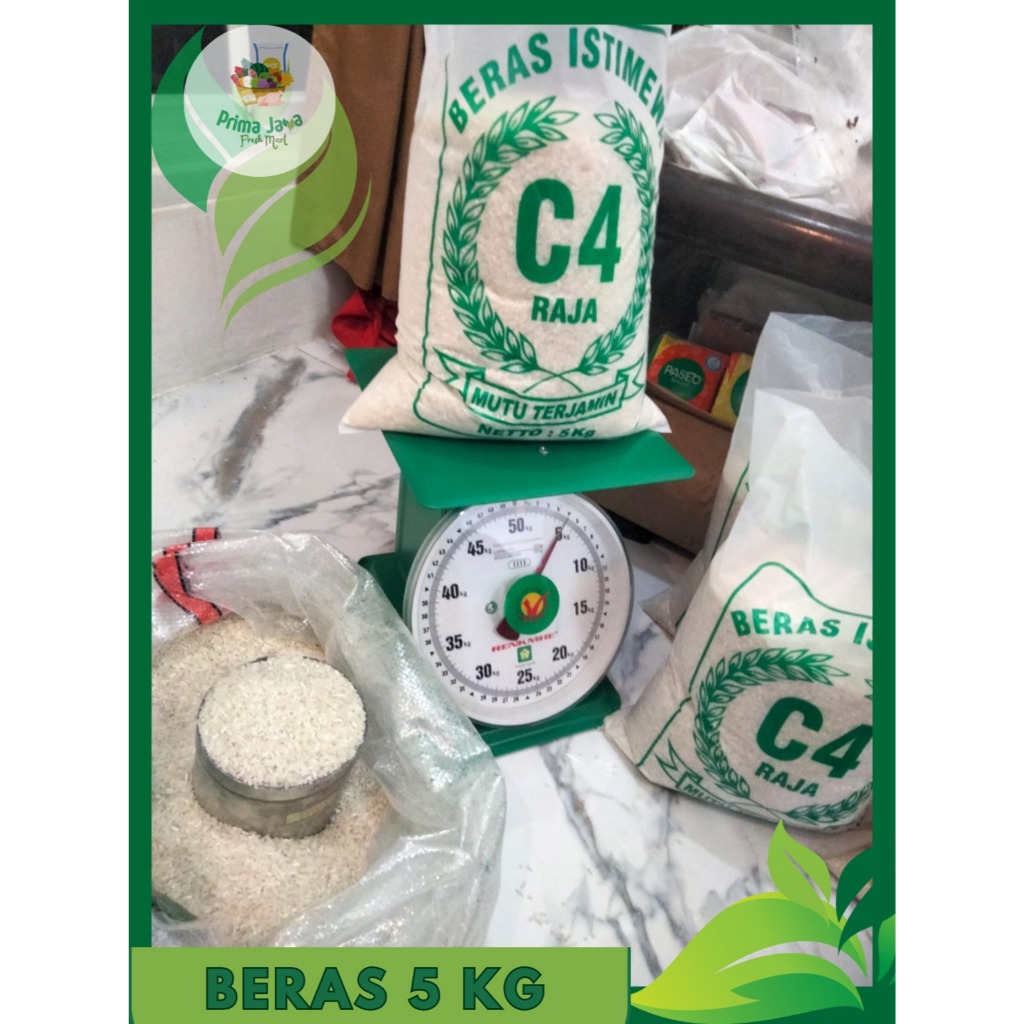 

Beras Premium Raja C4 Kwalitas Terbaik (Full Murni 5Kg)